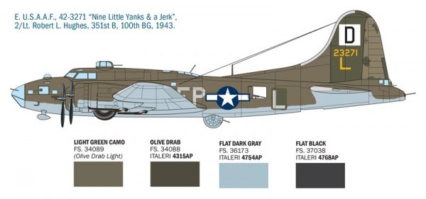 Italeri 1487 B-17F Flying Fortress 1/72