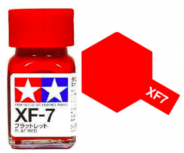 Tamiya XF7 Flat Red (80307) Enamel Paint