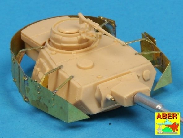 Aber 72A06 Osłony wieży do PzKpfw IV / Turret skirts for PzKpfw IV 1/72