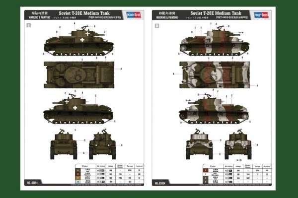 Hobby Boss 83854 Soviet T-28E Medium Tank (1:35)
