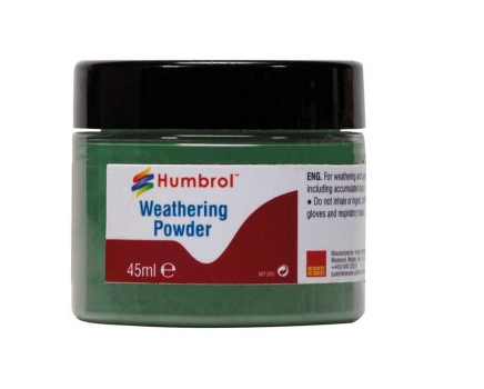 Humbrol AV0015 Weathering Powder Chrome Oxide Green 45ml