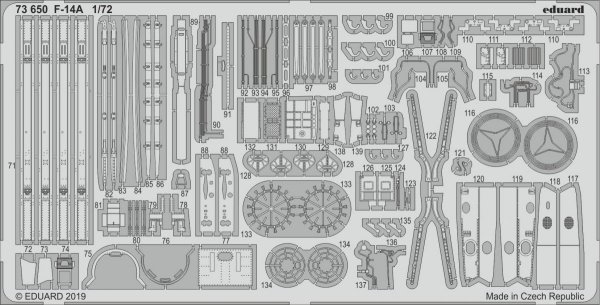 Eduard 73650 F-14A 1/72 FINE MOLDS