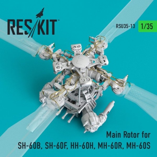 RESKIT RSU35-0013 Main Rotor for SH-60B, SH-60F, HH-60H, MH-60R, MH-60S  1/35