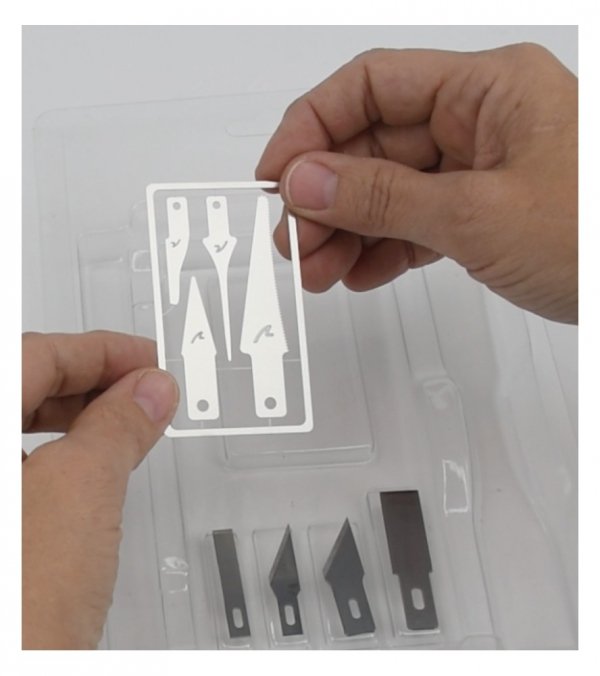 ARTESANIA LATINA 27002N Zestaw narzędzi - noże, ostrza, piła, korytko