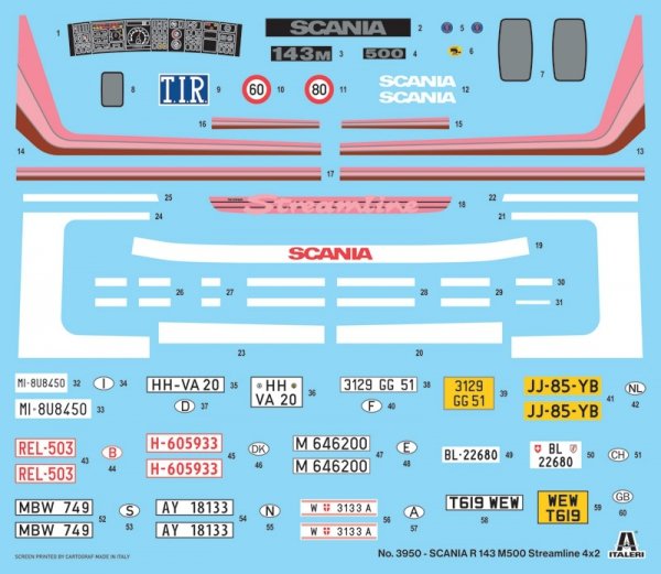  Italeri 3950 Scania R143 M 500 Streamline 4x2 1/24