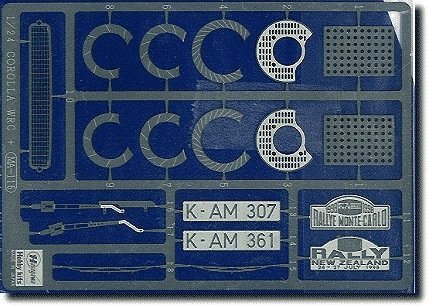 Hasegawa QG1 (72101) Photoetched Parts for Corrola 1:24