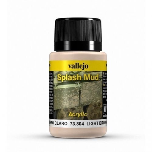 Vallejo 73804 Splash Mud-L. Brown Splash Mud 40ml