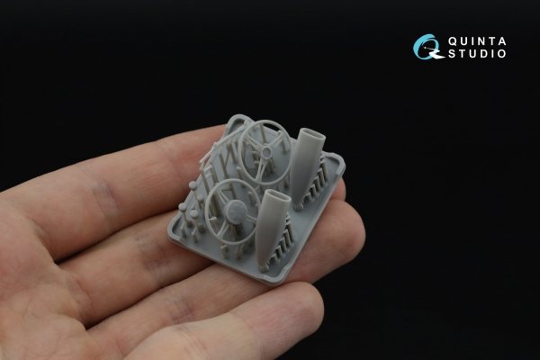 Quinta Studio QD+24025 Ford GT40 Mark II 3D-Printed &amp; coloured Interior on decal paper (Fujimi) (with 3D-printed resin parts) 1/24