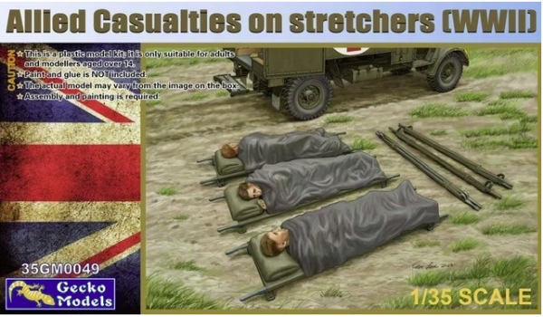 Gecko Models 35GM0049 Allied Casualties on Stretchers WWII 1/35