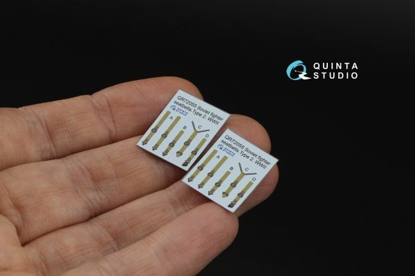 Quinta Studio QR72055 WWII Red Army AF Seatbelts Type 2 (for 2 seats) (All kits) 1/72