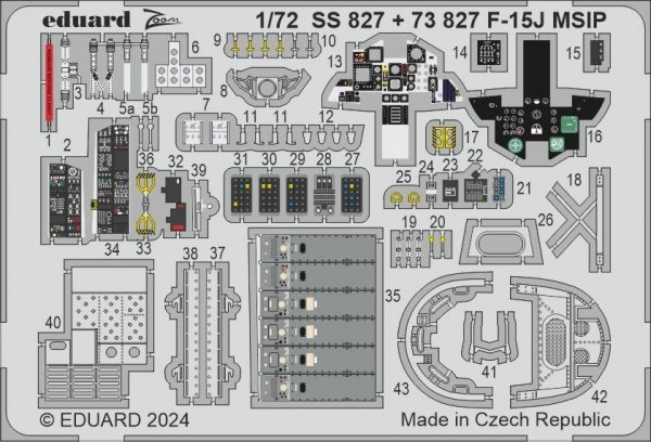 Eduard SS827 F-15J MSIP FINE MOLDS 1/72