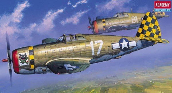 Academy 12492 P-47D Thunderbolt Razor-Back (1:72) (2175)