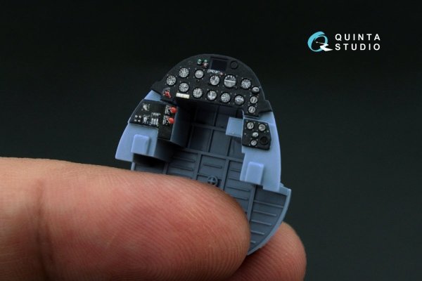 Quinta Studio QD48111 F4U-1A Corsair 3D-Printed &amp; coloured Interior on decal paper (for Tamiya kit) 1/48