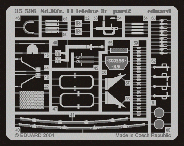 Eduard 35596 Sd. Kfz.11 leichte 3t  (AFV CLUB) 1/35 