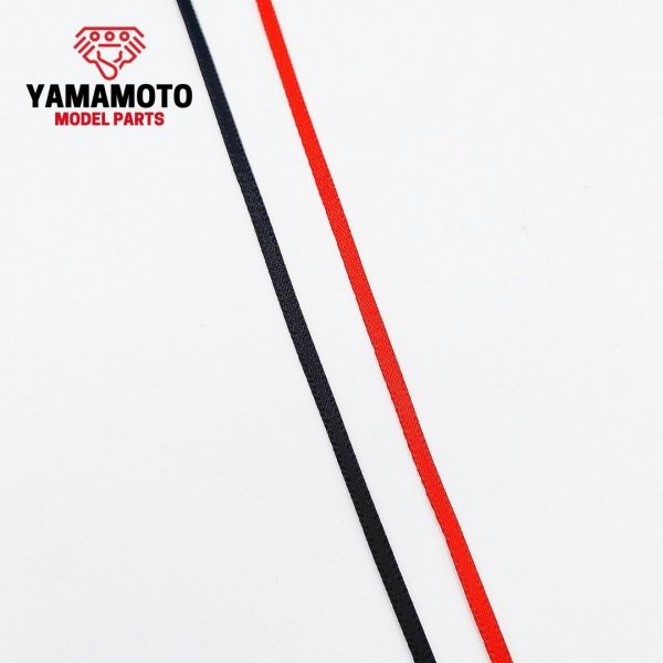 Yamamoto YMPTUN116 Racing Seatbelts 4 Points Set 1 - Black &amp; Red 1/24