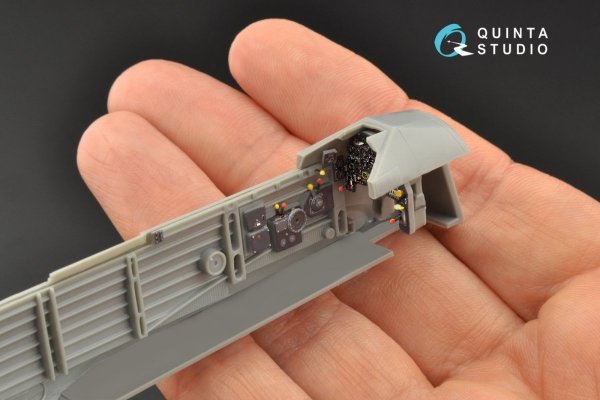 Quinta Studio QD48098 Ju 87B-2/R-2 3D-Printed &amp; coloured Interior on decal paper (Hasegawa) 1/48