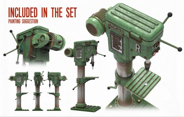 RT-Diorama 35658 Industrial Drill Press 1/35