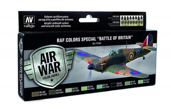 Vallejo 71144 Zestaw Model Air 8 farb- RAF Colors &quot;Battle of Britain&quot;