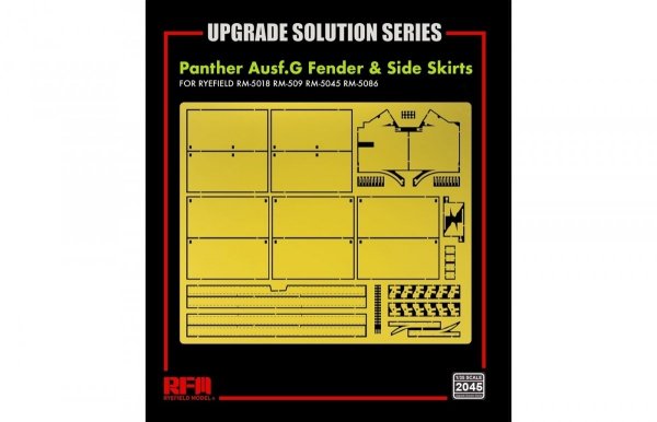 Rye Field Model 2045 Panther Ausf.G Fender &amp; Side Skirt - Upgrade Solution 1/35