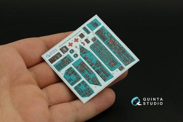 Quinta Studio QD35065 Mi-8MT 3D-Printed &amp; coloured Interior on decal paper (Trumpeter) 1/35