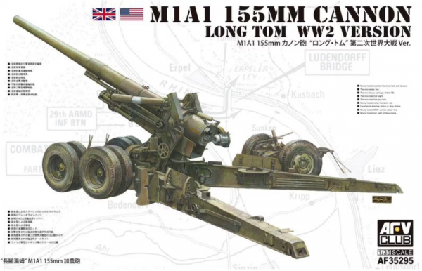 AFV Club 35295 M1A1 155mm Cannon &quot;Long Tom&quot; WWII version 1/35