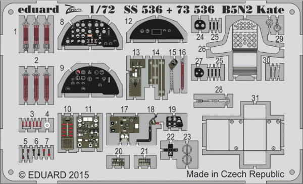Eduard 73536 B5N2 Kate 1/72 AIRFIX