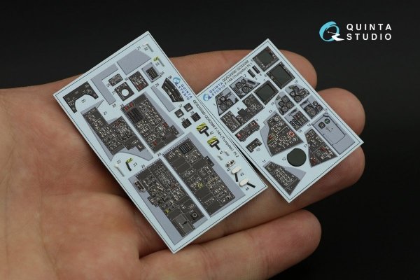 Quinta Studio QDS-32098 F-14A 3D-Printed &amp; coloured Interior on decal paper ( Trumpeter ) (Small version) 1/32