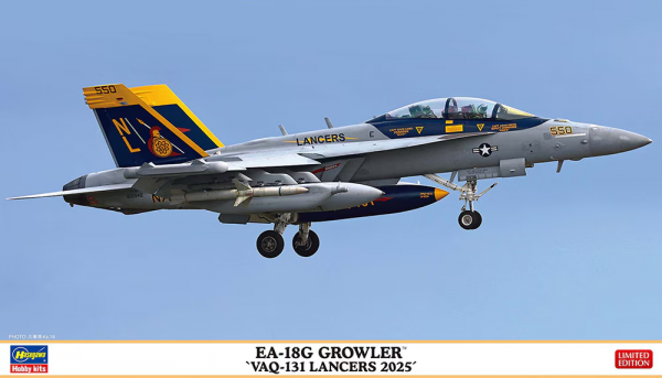 Hasegawa 02528 EA-18G Growler `VAQ-131 Lancers 2025´ 1/72