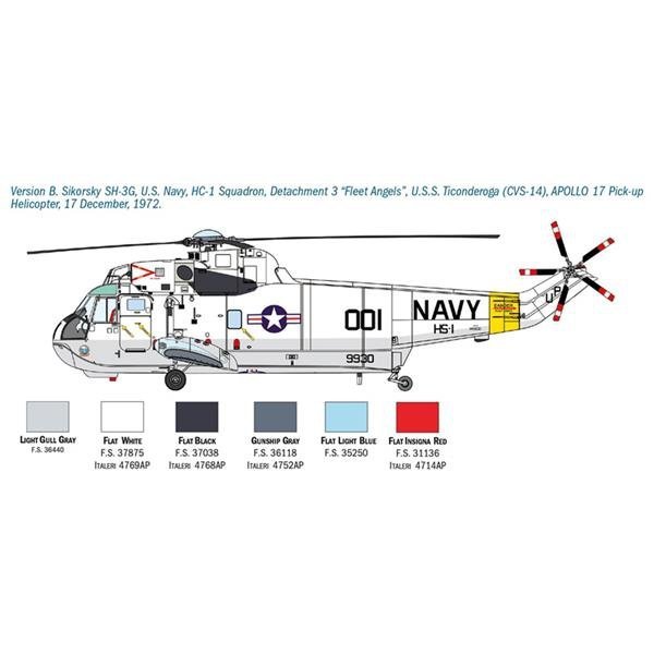 Italeri 1433 SH-3D Sea King Moon Landing 50th Anniv. 1/72