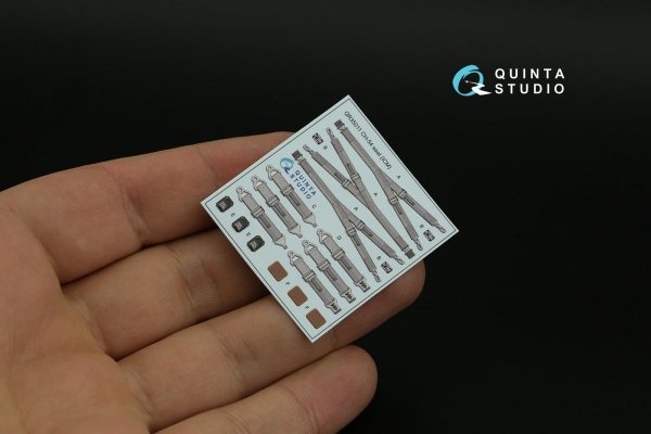 Quinta Studio QD35100 CH-54A 3D-Printed &amp; coloured Interior on decal paper (ICM) 1/35