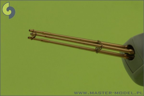 Master AM-35-001 M197 - Three-barrelled rotary 20mm cannon - turned barrels with etched barrel clamps (1:35)