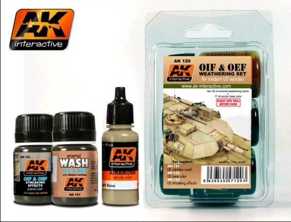 AK Interactive AK120 Oif  Oef - Us Vehicles Weathering Set