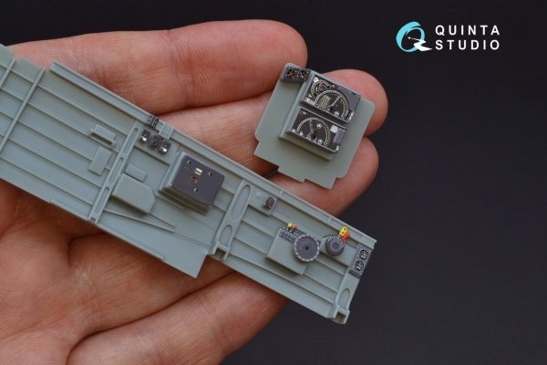Quinta Studio QD32087 Ju87 D/G 3D-Printed &amp; coloured Interior on decal paper (Trumpeter) 1/32