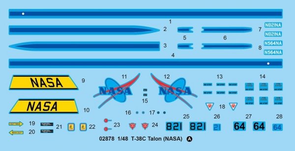 Trumpeter 02878 T-38C Talon NASA