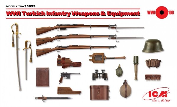 ICM 35699 WWI Turkich Infantry Weapons &amp; Equipment (1:35)