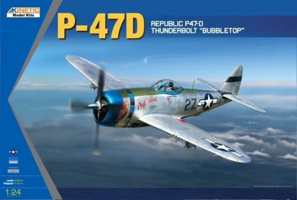 Kinetic K3207 Republic P-47D Thunderbolt &quot;Bubbletop&quot; (1:24)