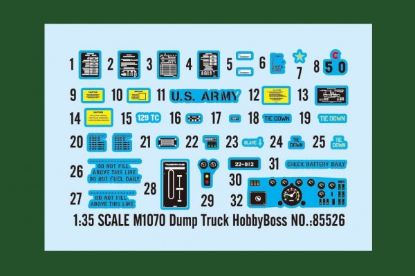 Hobby Boss 85526 M1070 Dump Truck 1/35