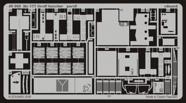 Eduard 49365 He 177 Greif interior 1/48 CMK / MPM