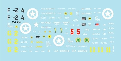 Star Decals 72-A1034 US M4A1 Sherman. 1/72