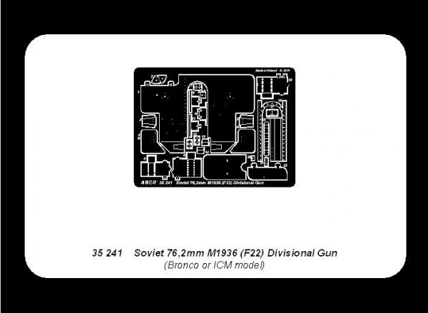 Aber 35241 Soviet 76,2mm M1936 (F22) Divisional Gun (1:35)
