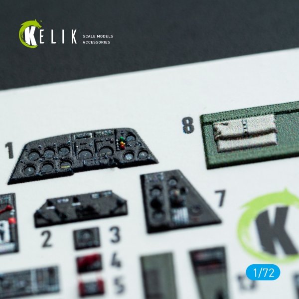Kelik K72137 TBM-3 Avenger - interior 3D decals for HobbyBoss kit (1/72)