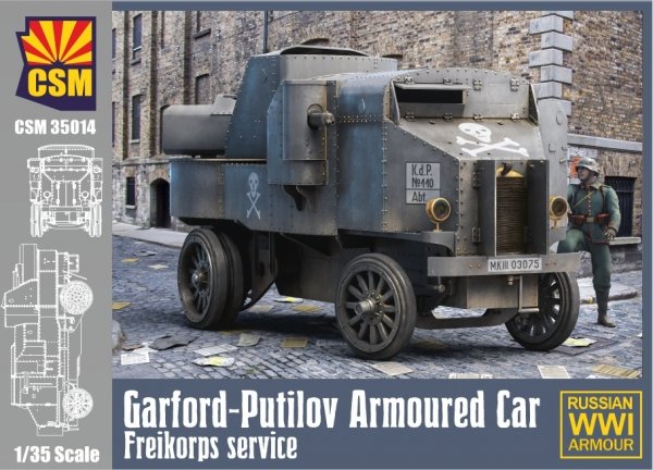 Copper State Models 35014 Garford-Putilov Armoured Car, Freikorps Service 1/35