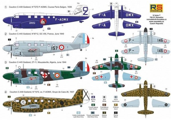 RS Models 92239 Caudron C-445 1/72