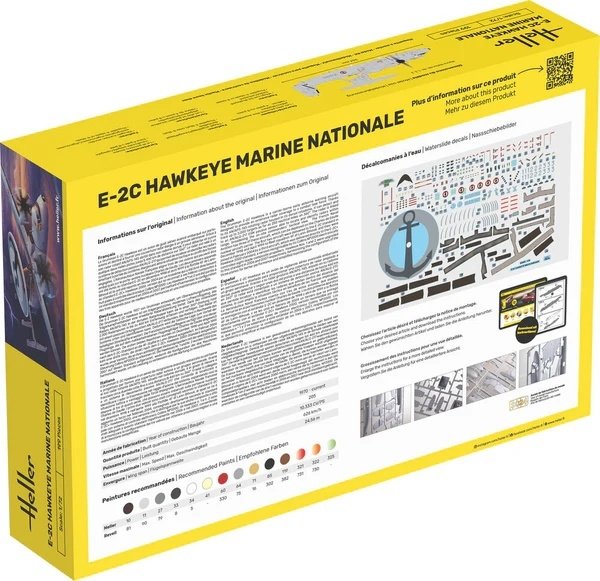 Heller 58302 Starter Kit - E-2C Hawkeye Marine Nationale 1/72