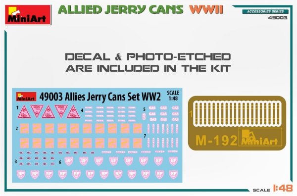 MiniArt 49003 ALLIED JERRY CANS WW2 1/48