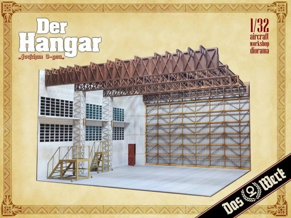 Daw Werk DWA032 Der Hangar - aircraft workshop diorama 1/32