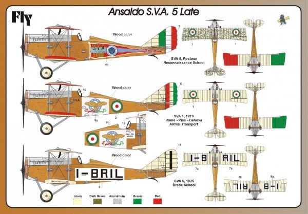 Fly 72002 Ansaldo S.V.A.6 Late 1:72