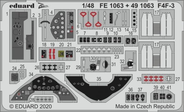 Eduard 491063 F4F-3 1/48 HOBBY BOSS