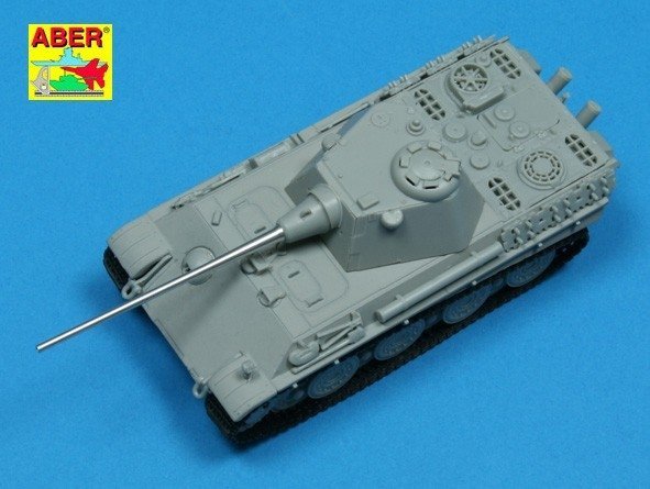 Aber 72L-38 7,5 cm KwK 44/1 L/70 lufa do czołgu Panther F /  7,5 cm KwK 44/1 L/70 german tank barrel for Panther Ausf.F 1/72