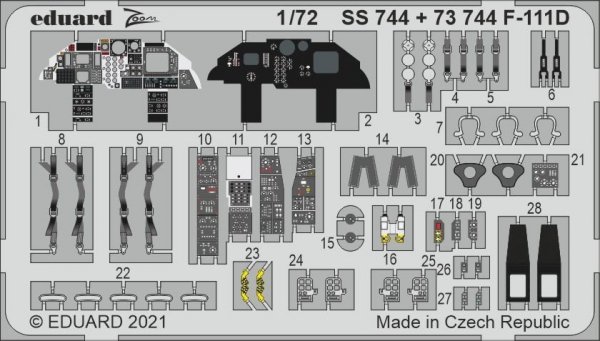 Eduard SS744 F-111D HASEGAWA / HOBBY 2000 1/72